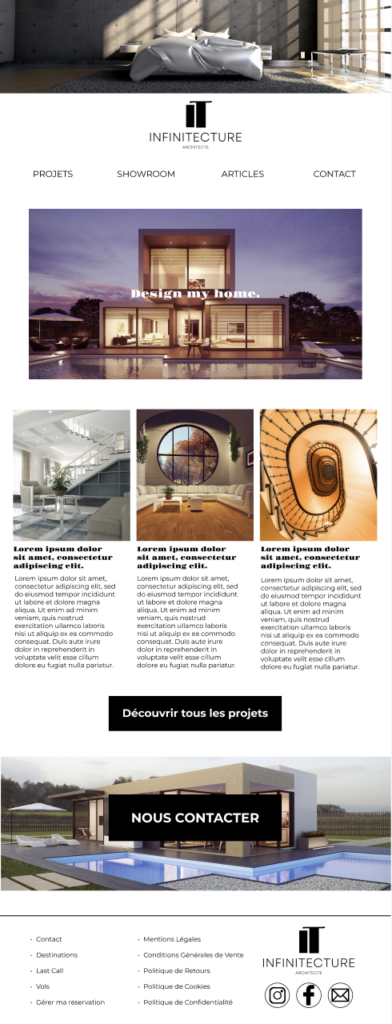 visuel page accueil infinitecture