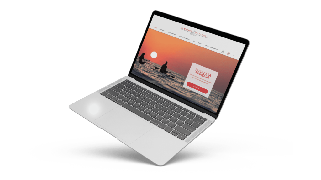 visuel site la maison du paddle service de webdesign